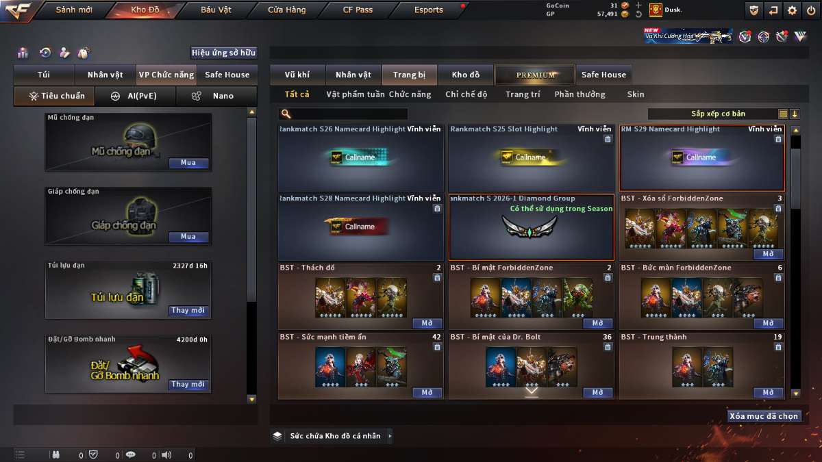 shop acc cf uy tin gia re